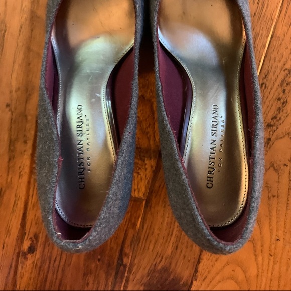 Christian Siriano | Gray Wool Like Pumps | Sz 9 - Picture 8 of 13